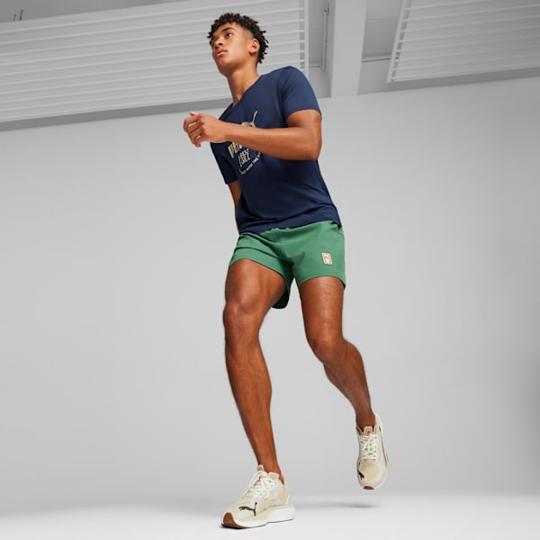 PUMA x First Mile Men's 5" Woven Shorts, Vine, extralarge-IND